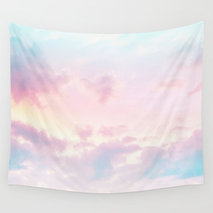 Unicorn Pastel Clouds #2 #decor #art #society6 Wall Tapestry