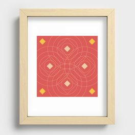 SOUND! Circle Square Pattern (Girl) Recessed Framed Print