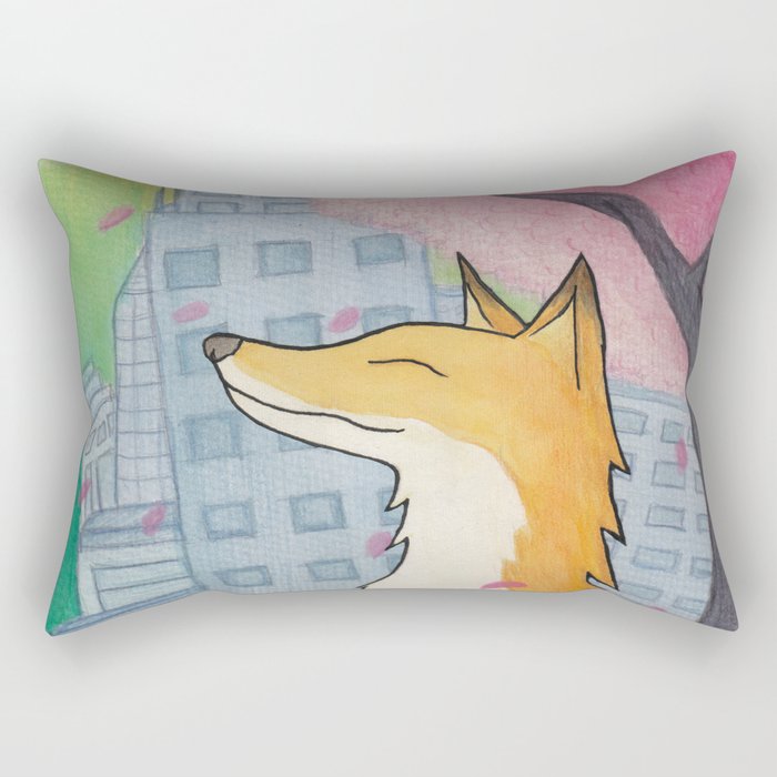 Urban Fox Rectangular Pillow