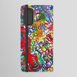 Urban Graffiti Pattern Art Made With Ink and Pen Android Wallet Case