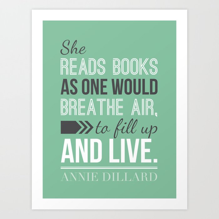Annie Dillard - Typography Poster Art Print