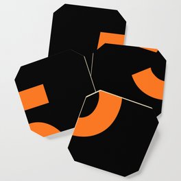 Number 5 (Orange & Black) Coaster