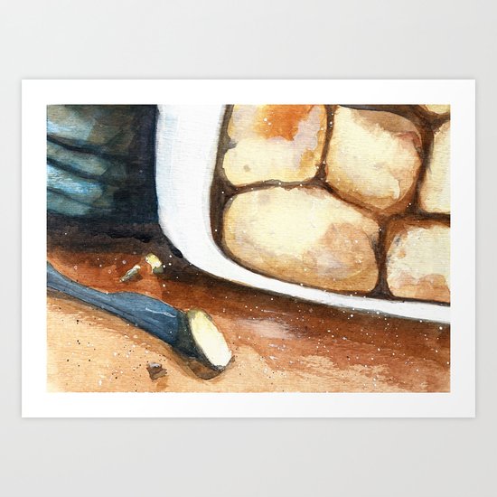 Making biscuits Art Print