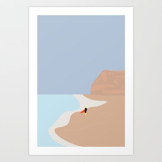 FORNØJELSE SURF Nr.01 Art Print