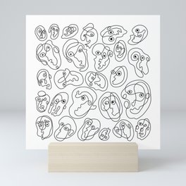 FACES II Mini Art Print