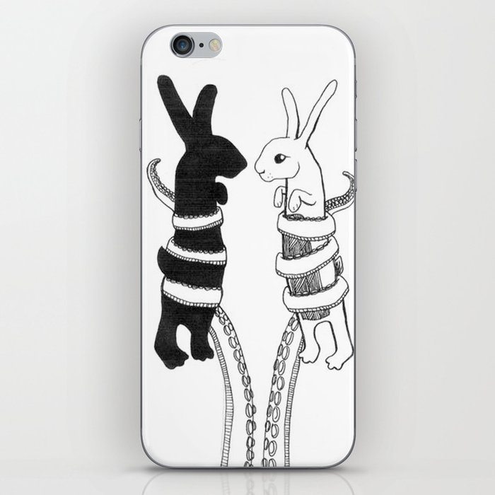 Rabbits vs Octopus iPhone Skin