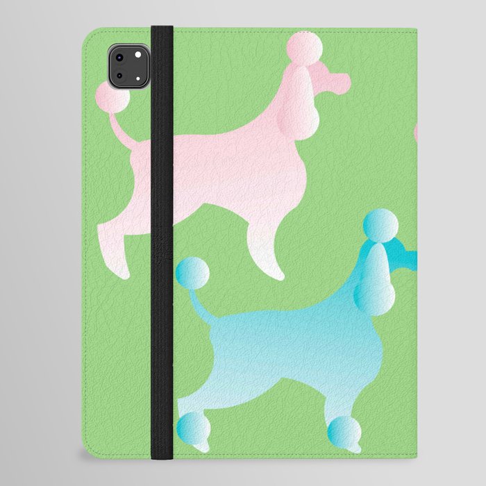 Vector Dog Set Lovely Poodle Different iPad Folio Case