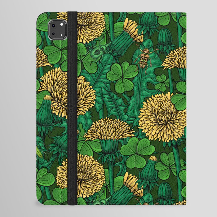 The meadow in green and yellow iPad Folio Case