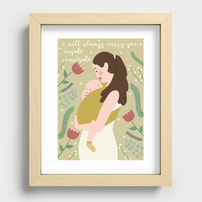 I will always carry you Recessed Framed Print