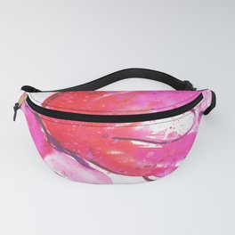 The Pink Butterfly -  Watercolor Butterflies Fanny Pack