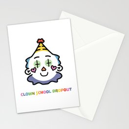 Clown School Dropout Stationery Card