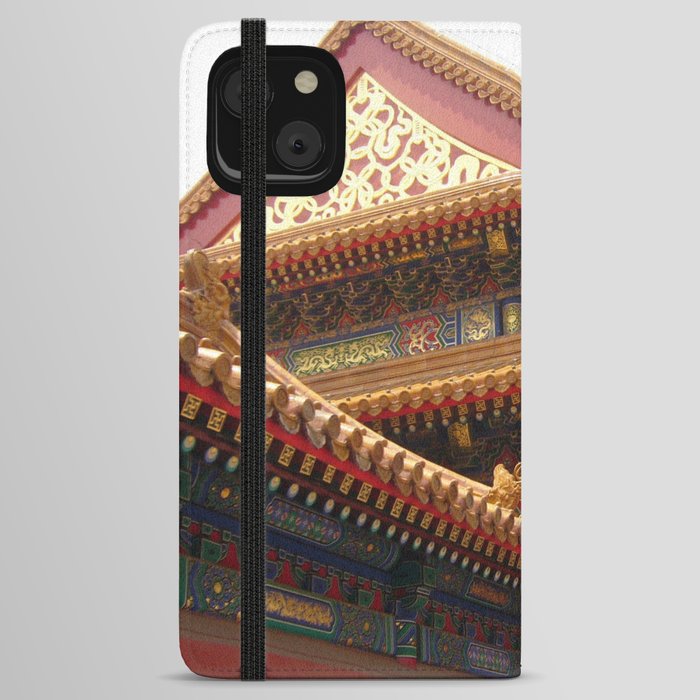 China Photography - The Beautiful Architecture Of The Forbidden City iPhone Wallet Case