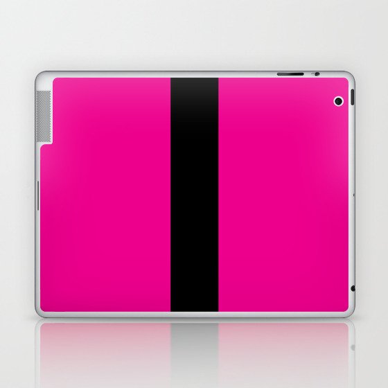 letter L (Black & Magenta) Laptop & iPad Skin