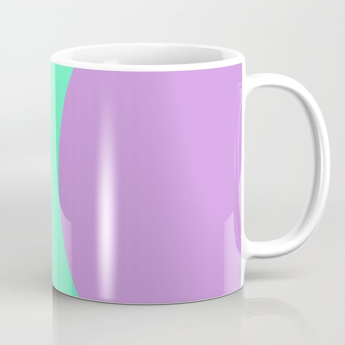 Pastel Abstract Green Purple Coffee Mug