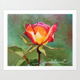 "Lonely Rose #1" Art Print