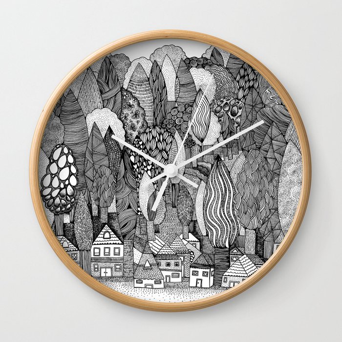 Mysterious Village Wall Clock