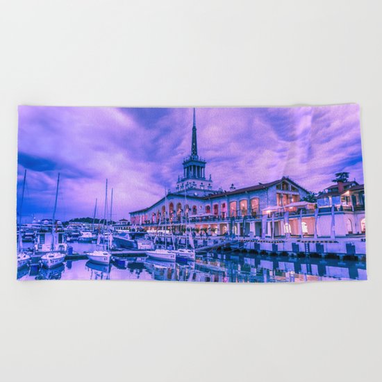 Marine station of Sochi Beach Towel