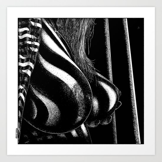 asc 720 - Les ombres fauves (Shells and shadows) Art Print