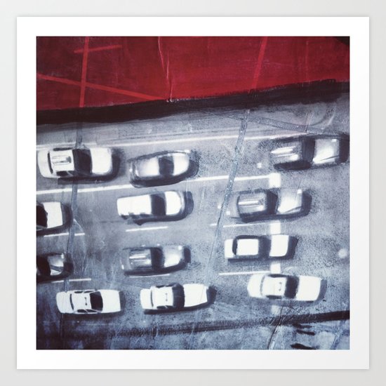 cars from above Art Print