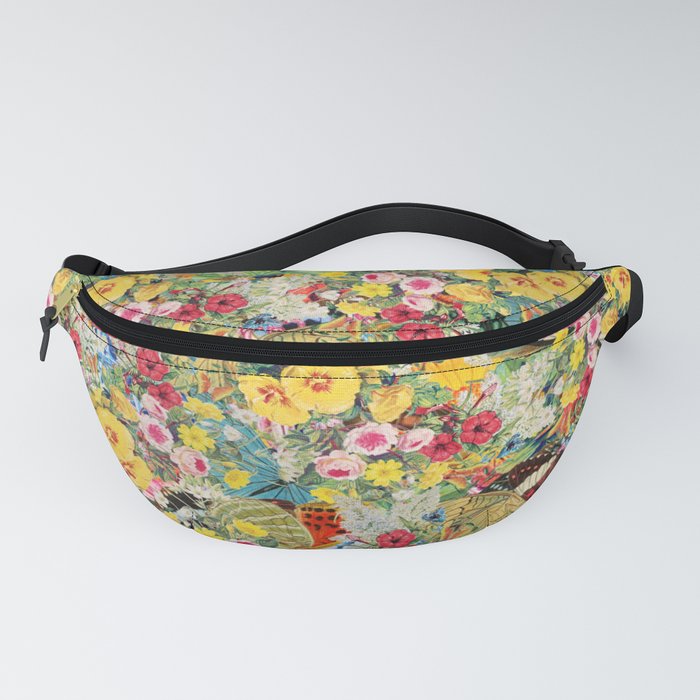 Cute Butterflies pattern with beautiful flowers Fanny Pack