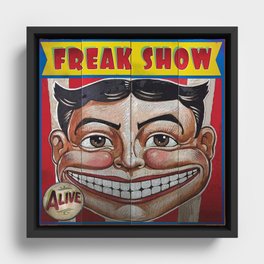 Freak Show- Funny Face Framed Canvas