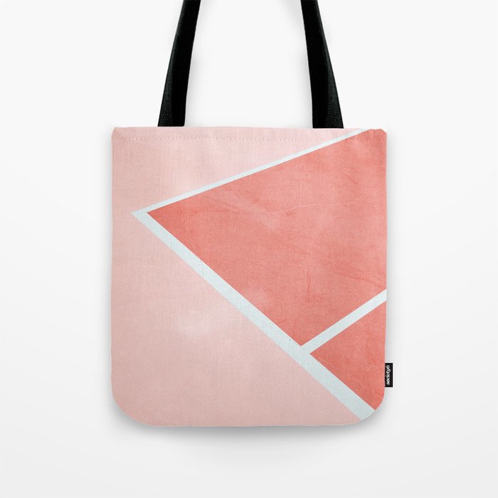 Courtside - living coral Tote Bag