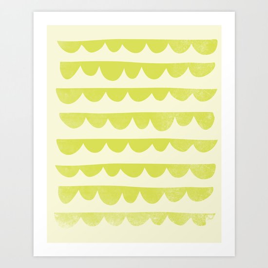 Scalloped Art Print