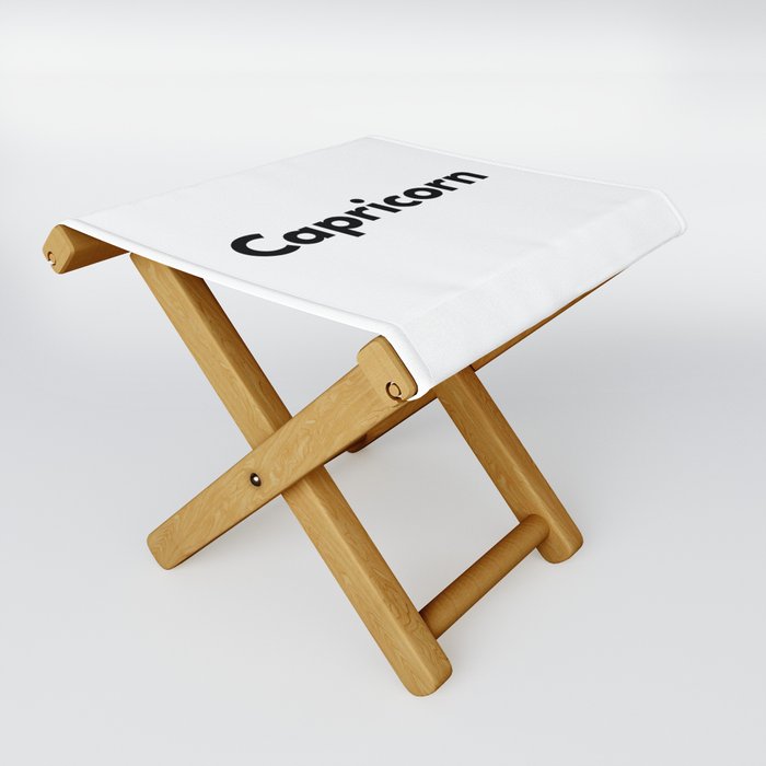 Capricorn, Capricorn Sign Folding Stool