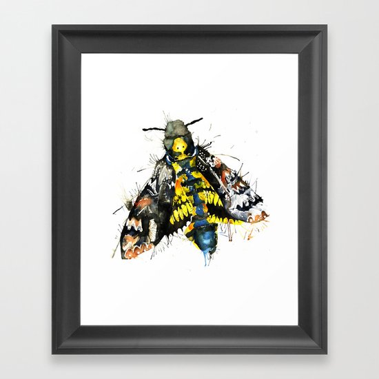 Death Moth Framed Art Print