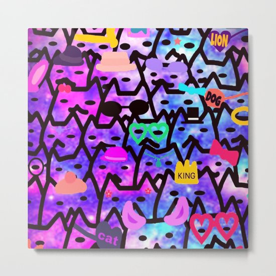 cats-348 Metal Print