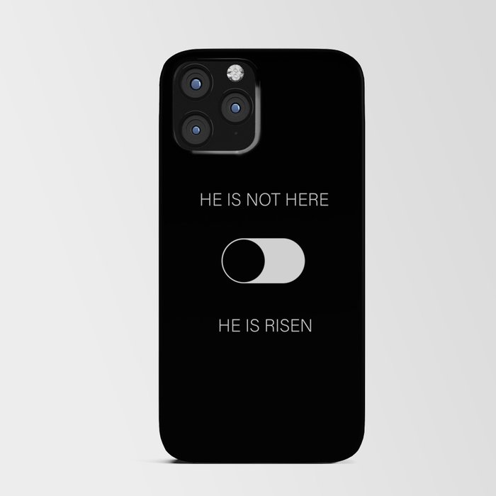 He is risen iPhone Card Case