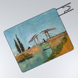 Vincent van Gogh "Langlois Bridge at Arles" Picnic Blanket