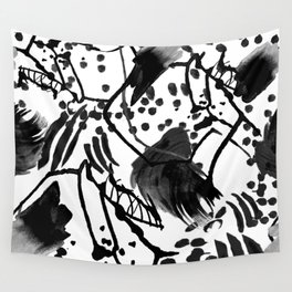 Electrical Spots in Black and White! Wall Tapestry