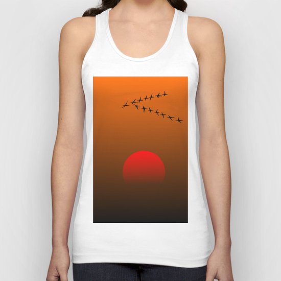 Migratory birds Unisex Tank Top