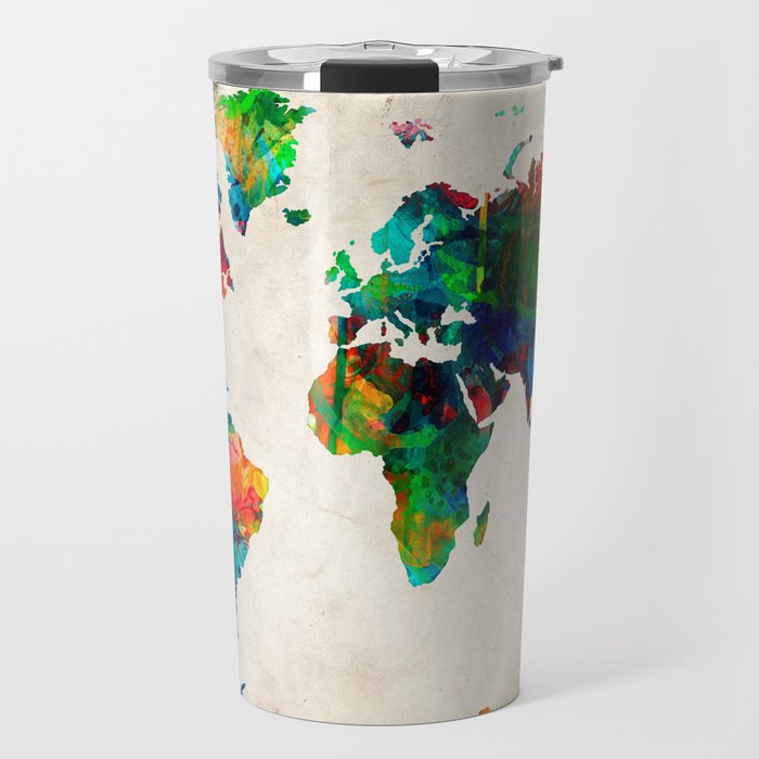 world map Travel Mug