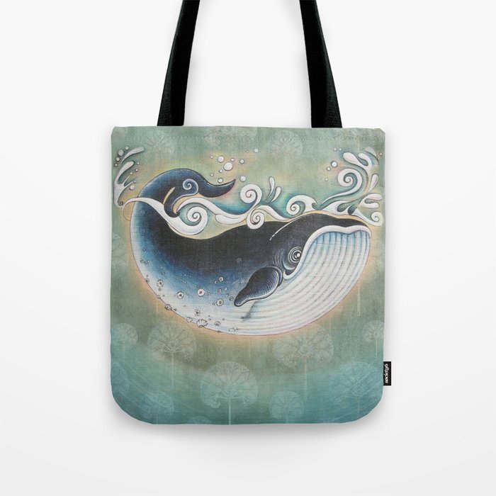 the Blue Whale Tote Bag