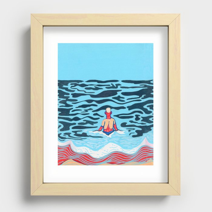 Forgotten Beach Recessed Framed Print