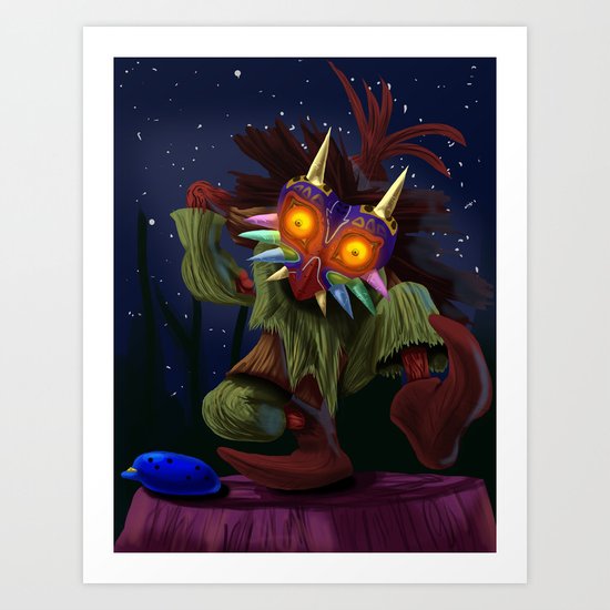 Skull Kid Art Print