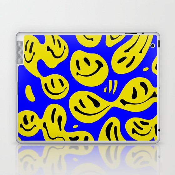 Blue & Yellow Melted Happiness Laptop & iPad Skin