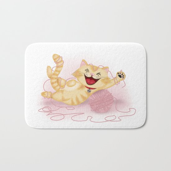 Naughty cat Bath Mat