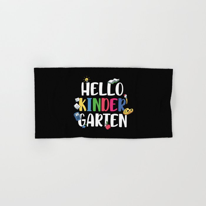 Hello Kindergarten Back To School Hand & Bath Towel