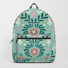 Floral Folk Pattern Backpack