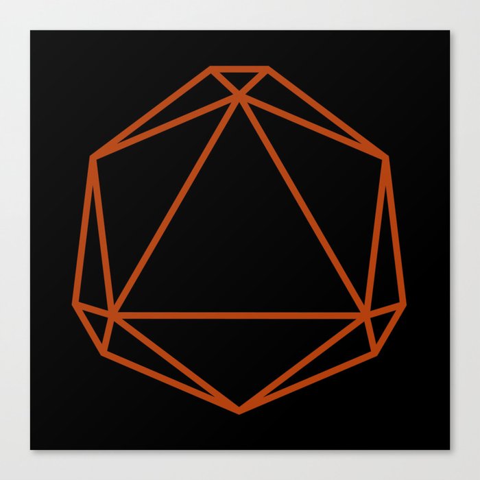 Geometric-Orange Canvas Print