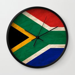FLAG SOUTH AFRICA PATRIOT WORLD FLAGS KAPSTADT CAPETOWN Wall Clock | Patriot, World, Flag, College, Flags, Wall, Map, Patriotism, Educational, Kids 