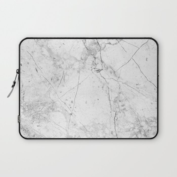 white marble laptop case