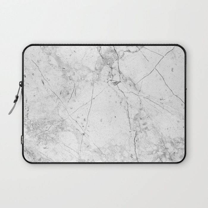 Nordic White Marble Laptop Sleeve
