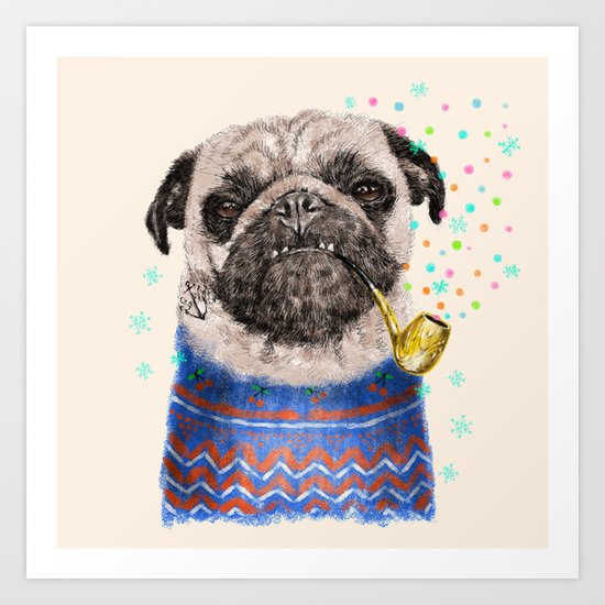 Mr.Pug II Art Print