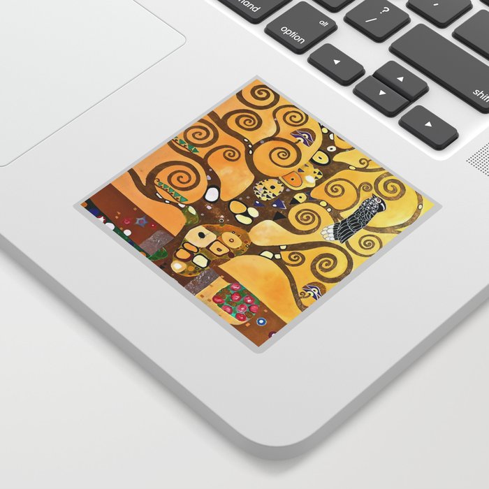 Gustav Klimt - Tree Of Life (Detail) Sticker