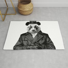 Rorschach Panda Rug
