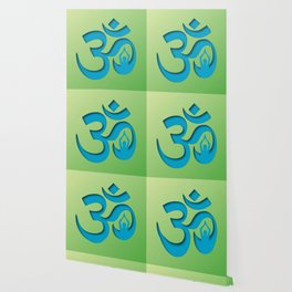 Yoga Sun salutation Ohm symbol  Wallpaper